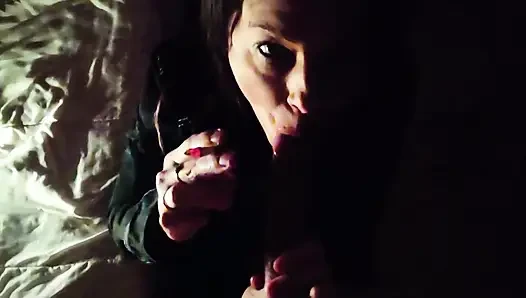 Smoking Blowjob in the Dark