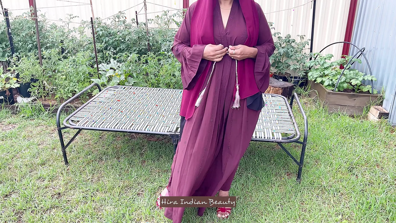 Thick and Shy Hijab Wife having an Erotic Massage and Sensual Softcore Sex in Outdoor