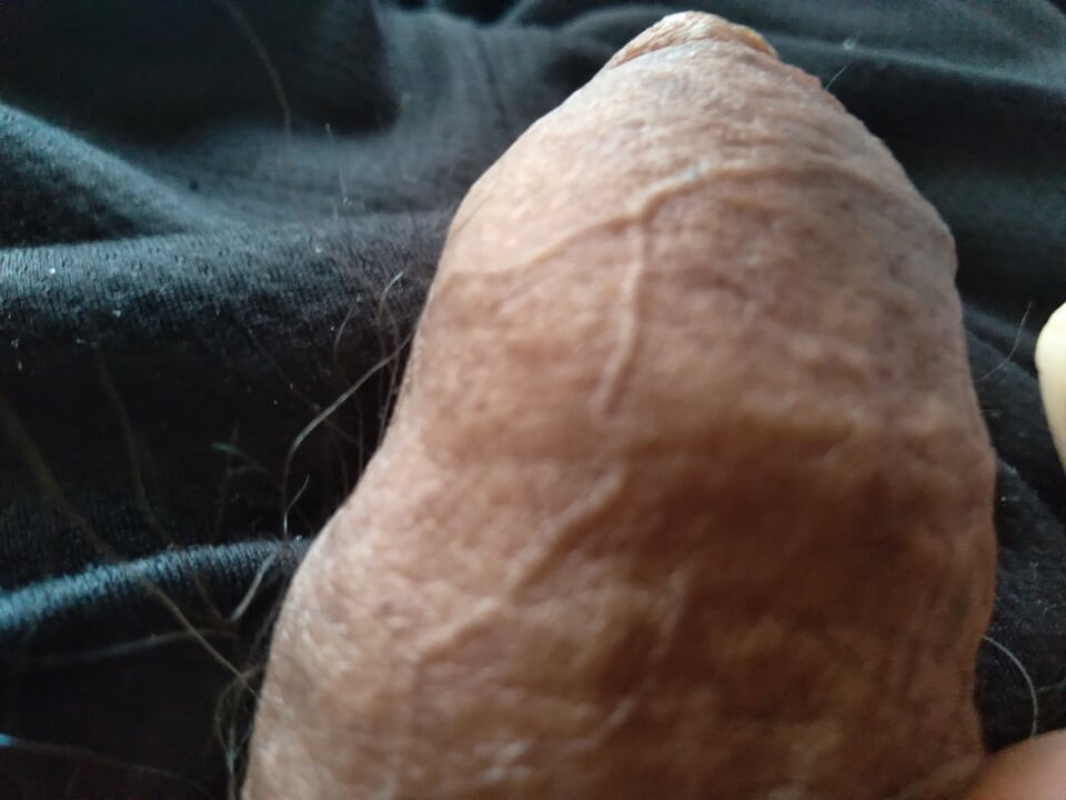gay amateur touches his thick cock with his fingers
