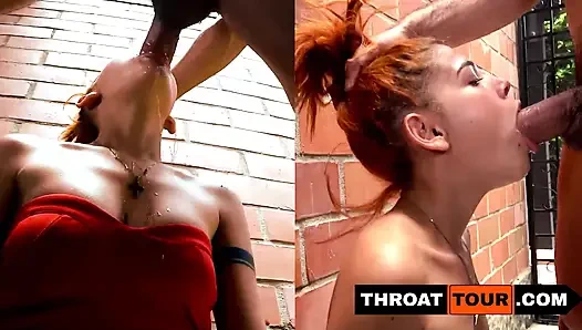 Невинную юную латину официантку трахнули в глотку, чтобы исправить перепутал на порядок!