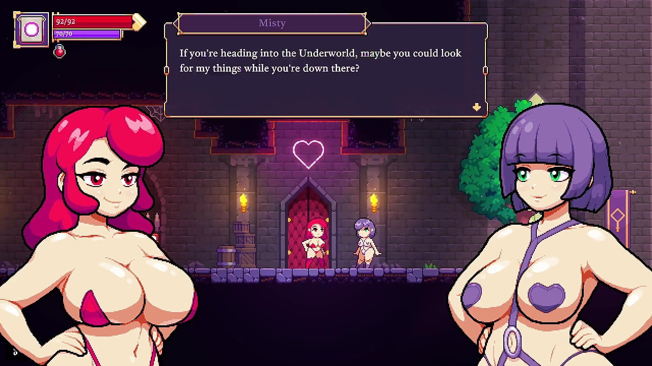 Scarlet Maiden 사이드 스크롤 게임 플레이 [01부] 미니 섹스 게임 [18+] 포르노 게임 플레이