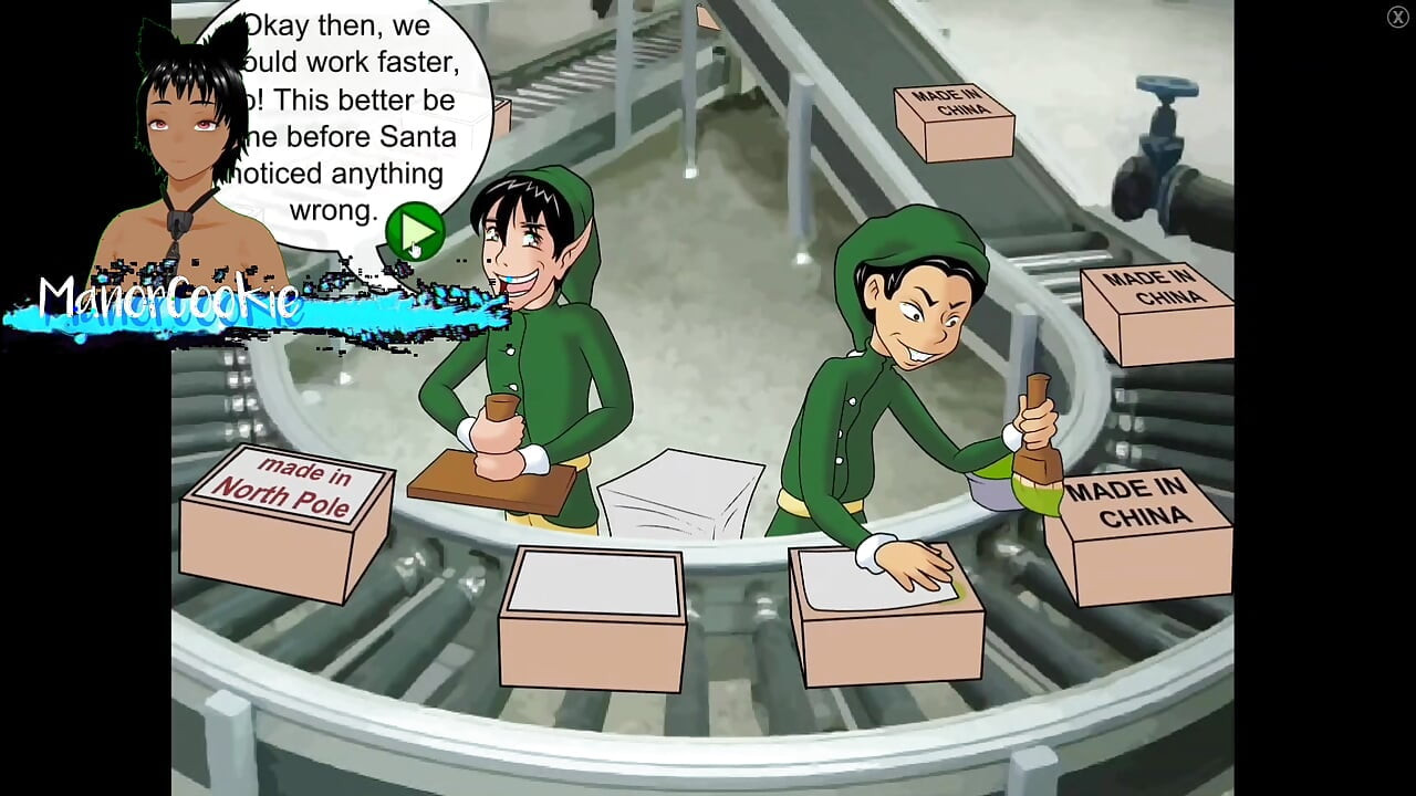 Xmas Pay Rise 2 - There are now two elfs fucking Mrs. Clause and it is amazing