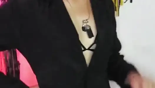 Shyyfxx Your Bossy Boss Jerks Out with a Lollipop and Forces You to Lick Her Pussy Humiliation