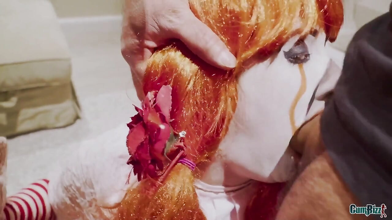 Dutch Halloween teen swallows every cum load