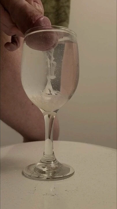 Cum in glass of water 8-7-21