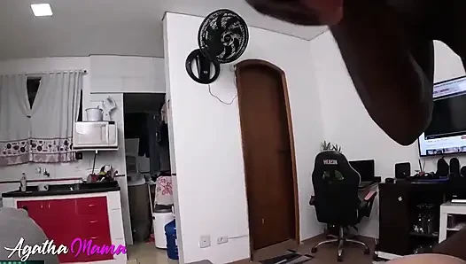 I Called the Guy to Tidy up the Kitchen He Ended up Seeing Me Without Panties and Fucked My Ass Until He Came