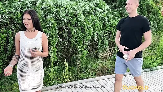 Cuckoldxxx - ateşli esmer Chloe Heart nişanlısını kilitliyor ve ona izletiyor