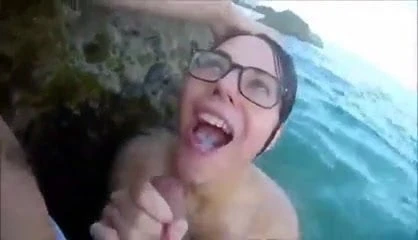 Bj in the sea
