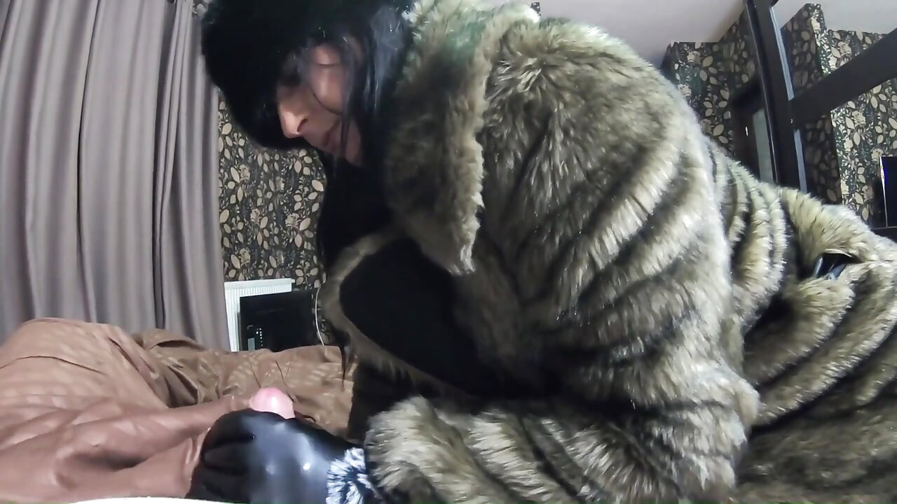 Milfycalla Blowjob in Fur Coats Cum All Over My Expensive Furs