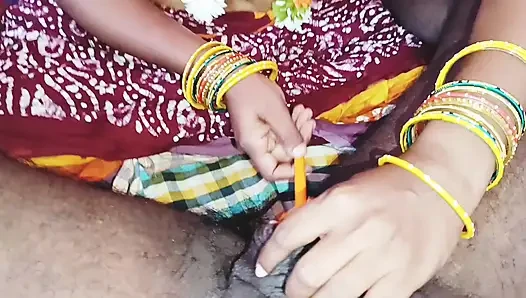 Pembicaraan kotor ibu tiri telugu dengan kain sree cantik india.