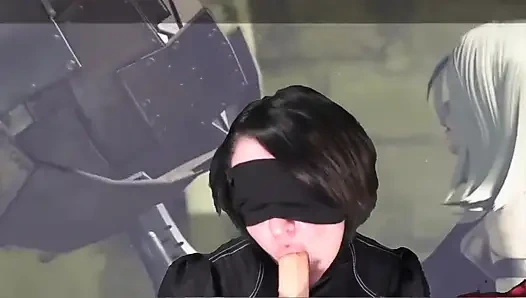 Минет и инструкция по дрочке от Automata