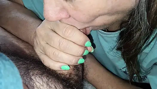 My girlfriend sucks my dick good