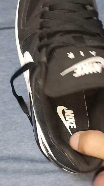 Sex with my wife's sneakers, Adidas Superstar and Nike Air Max Command, cumming inside | Clip 1