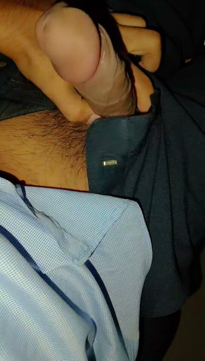 Hot big cock in office