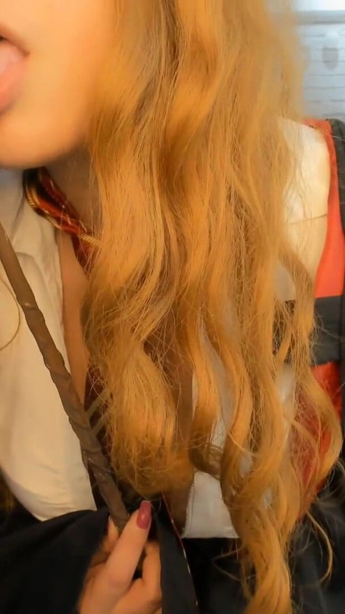 Hermione Granger cosplay from harry potter red light green light jerk off game BIG ASS TRY NOT TO CUM | Clip 1