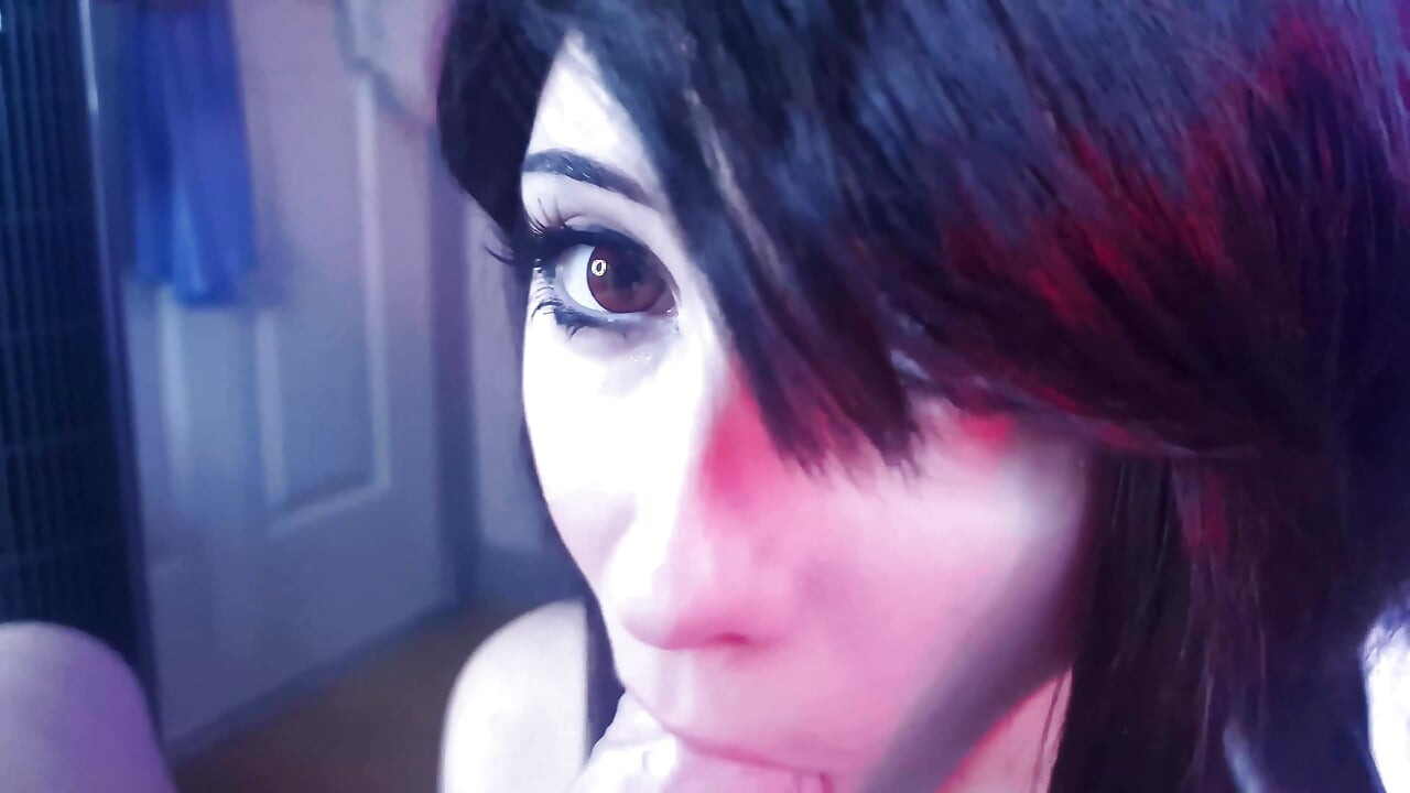 Tifa Lockhart Gives Deepthroat, Huge Tits Titjob and Makes Cloud Cum with Oiled Thighjob
