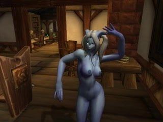 Warcraft - dua draenei menari