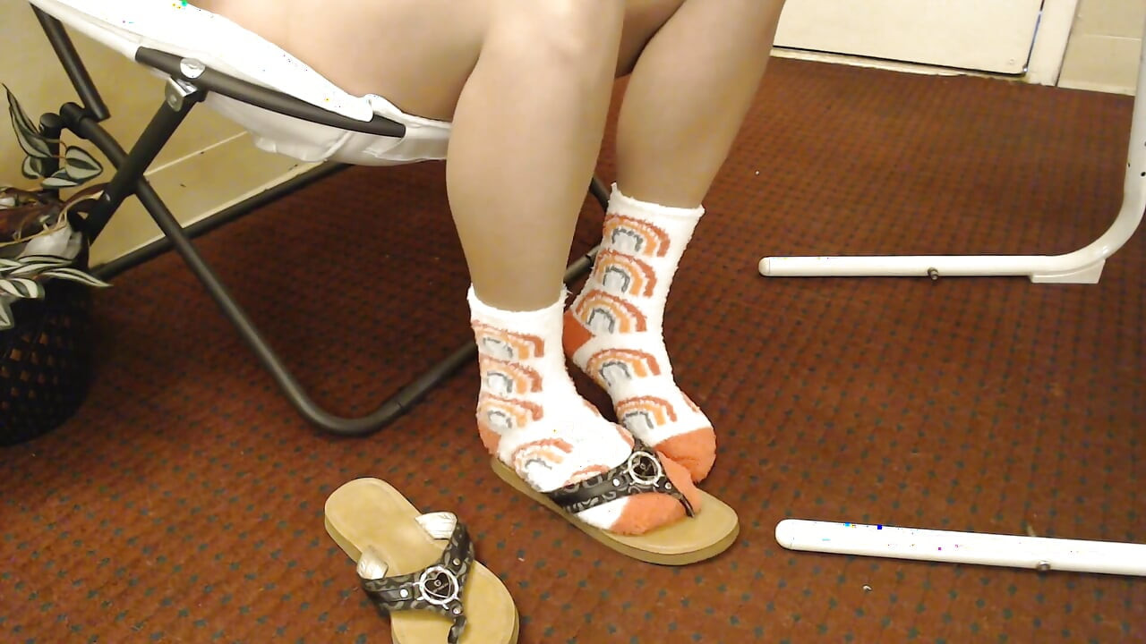Nuevos calcetines peludos en pantimedias