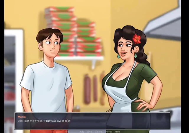 Summertime saga: hot Italian MILF from the pizzeria ep 55
