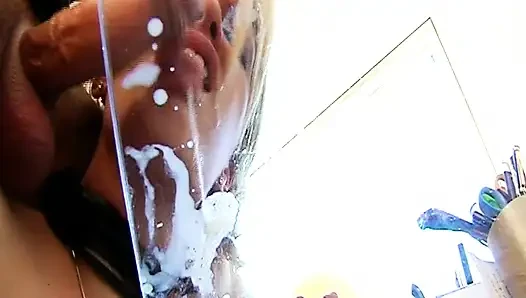 Busy French MILF Hardcore Fucked and Covered with Cum