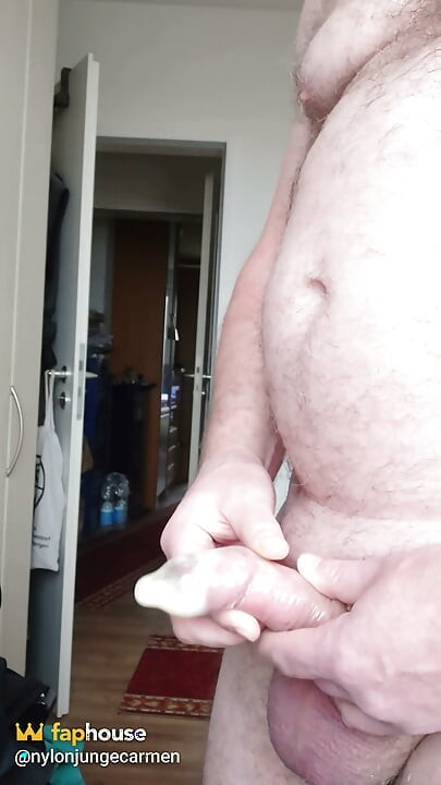 Horny on My Used Condom with Cum From Ice