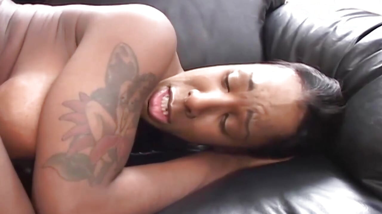 Ebony MILF Rides Huge BBC Dripping Cum Everywhere