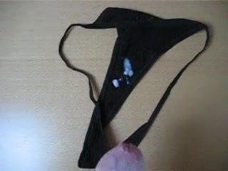 Cum on thong