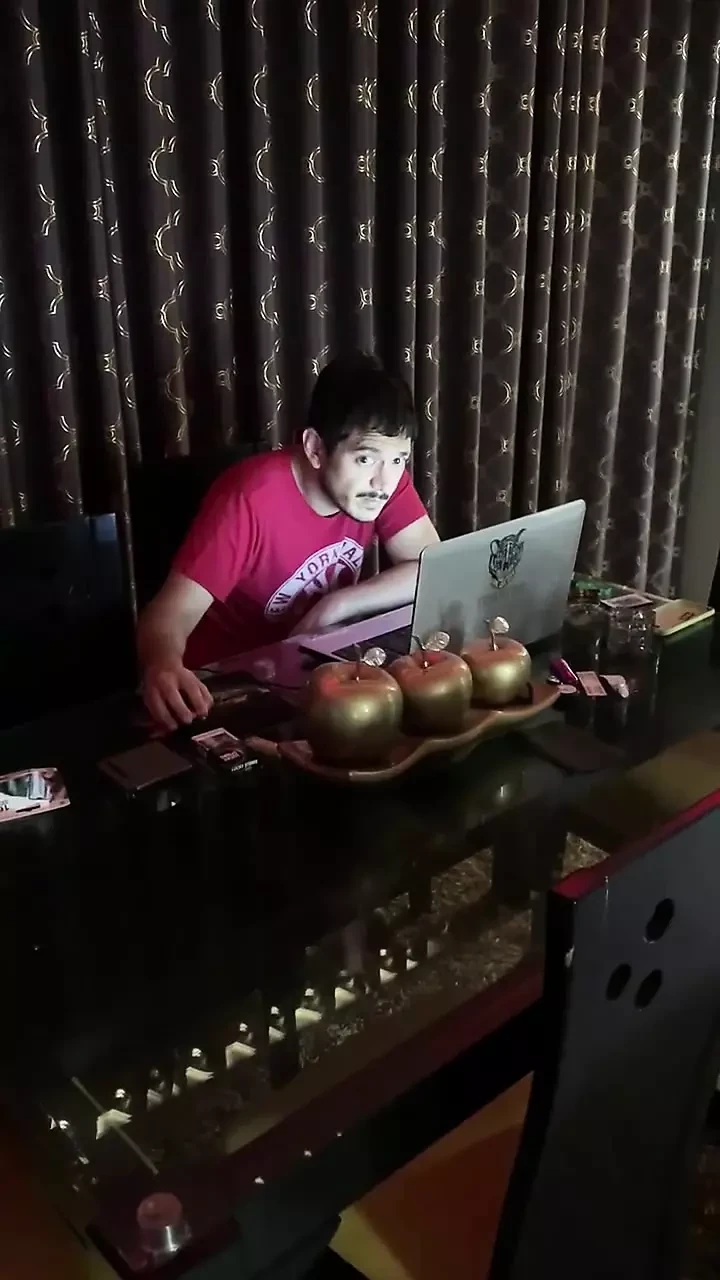Young man tempts me with his cock while I'm working