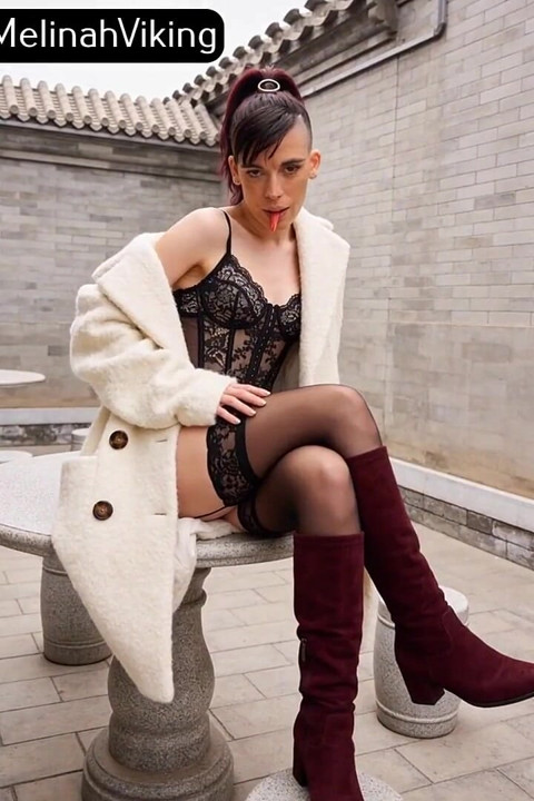 Stein gjemmested strømpe fetisj