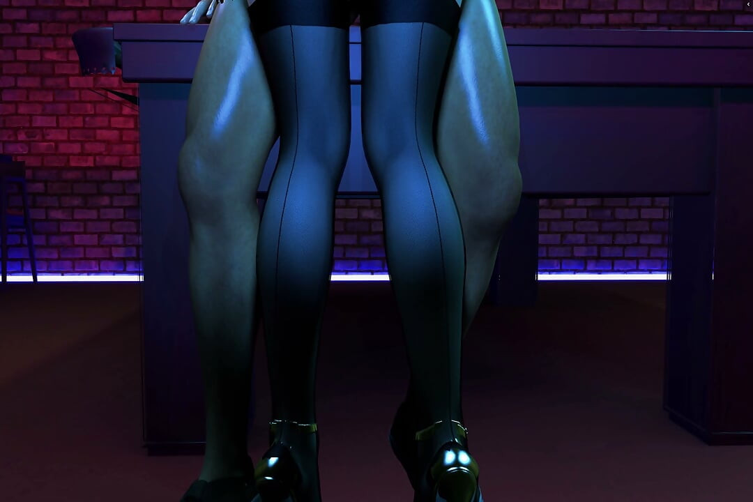The Busty Bartender's Tempting Secret Service - 3D Animation 4K