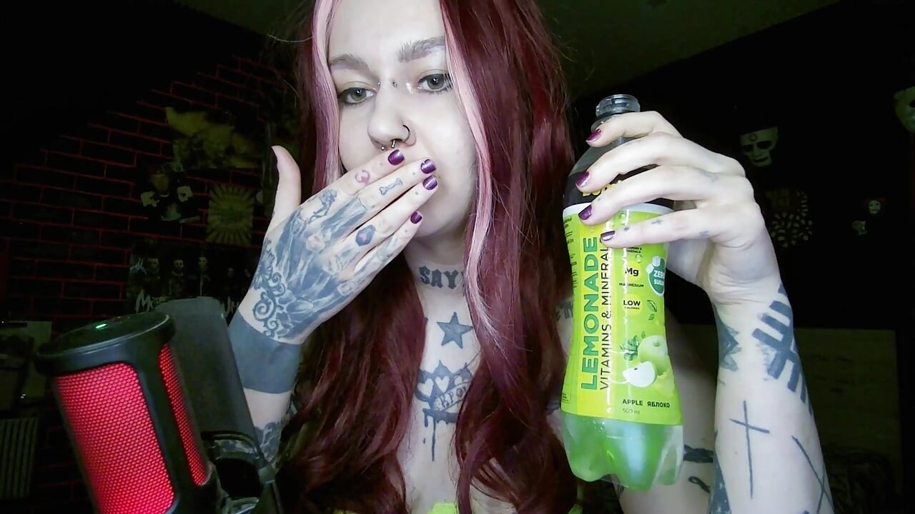 Alternative redhead drinking and burping