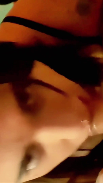 Captivating moment from "he came in my mouth after an incredible blowjob"