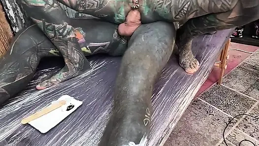 Tattooed Girl Gets Her Titties Inked Then Rides Cock & Takes Anal