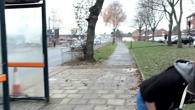 Naughty brunette teen babe Leyla pissing outdoors