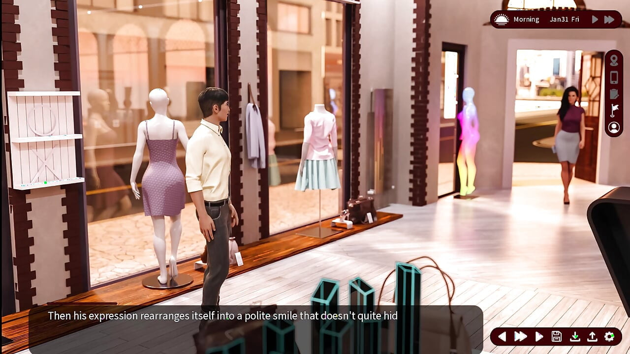 Whispers of Desire 22 Sarah Showed Her Boobs to the Boutique Assistant Louis