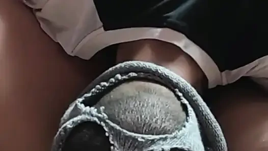 Арабская чернокожая с большой задницей, большой хуй