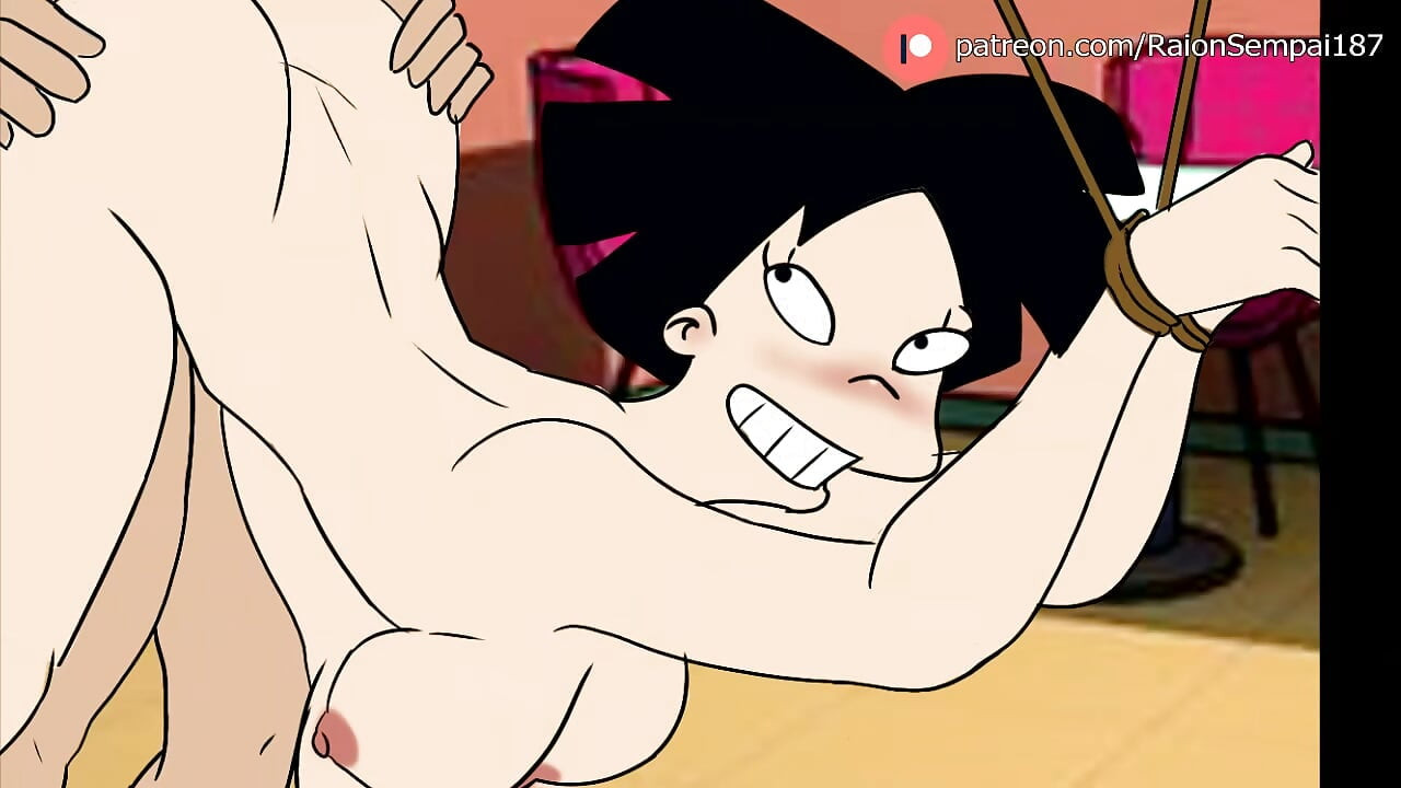 Amy Wong + Velma og Daphne Scooby Doo + Hinata Naruto - Hentai Compilation