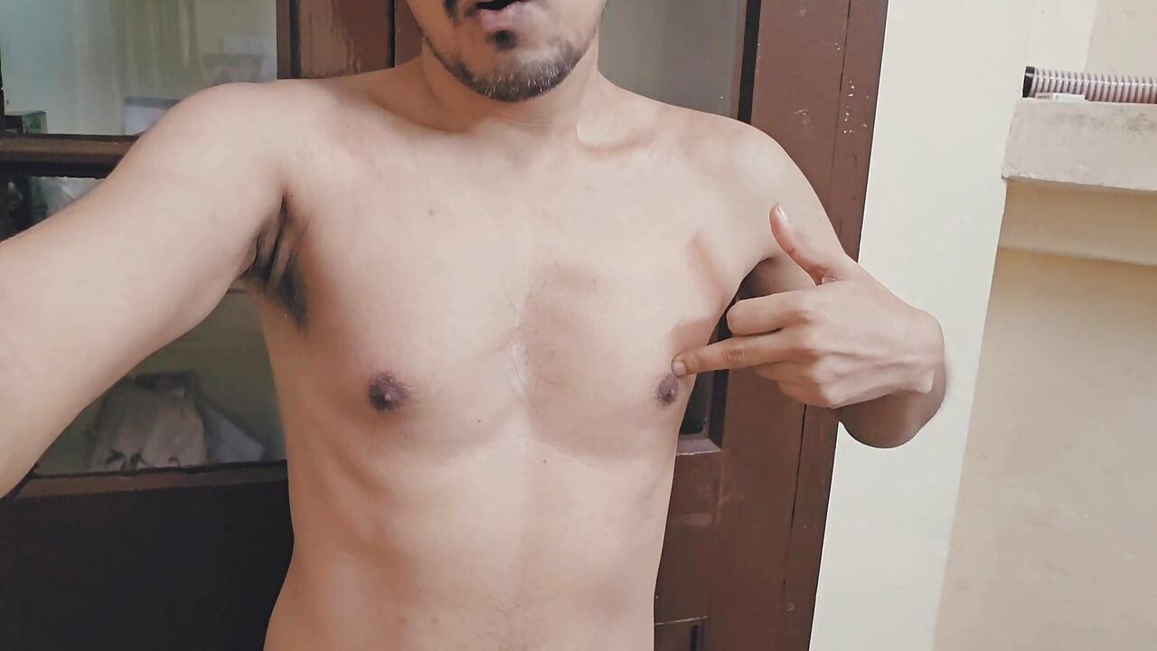 A School Boy Masturbates His Big Black Cock In The Hostel Before His Room Mate Come Back, Moan Laudly With Thick Huge Cum