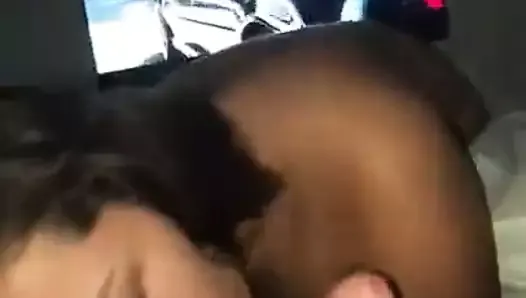 Hot Blowjob During Movie