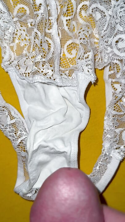 Cum on wife’s panties 36