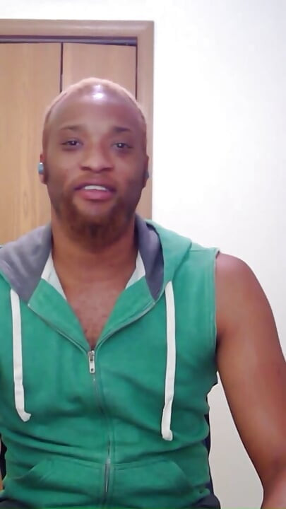 Jerking off in My Green Vest for a Friend