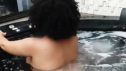 BBW Big Ass Hot Tub Fun
