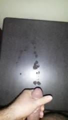 Slow-mo huge cumshot