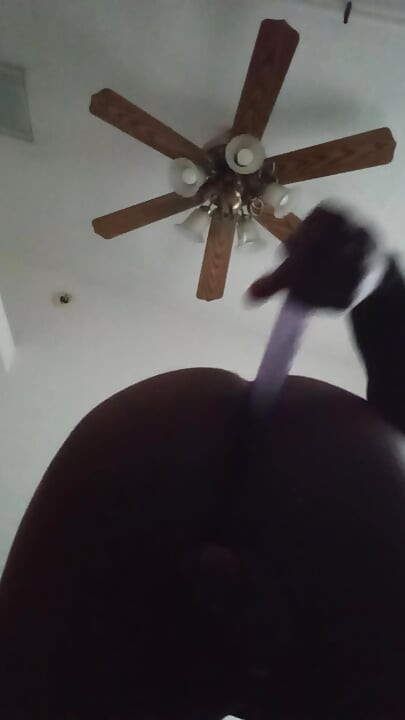 Big black ass anal dildo