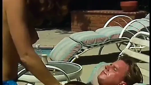 Pussy licking big ass fucking in the garden