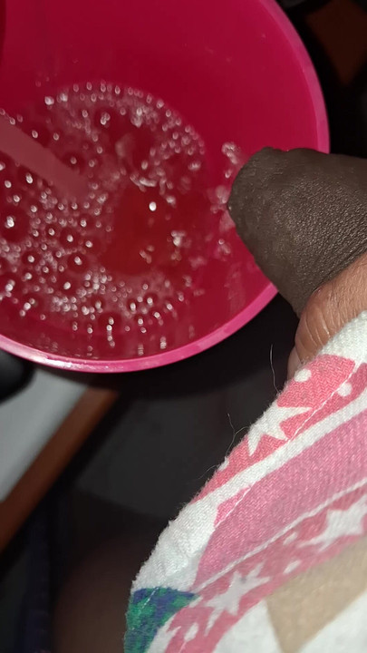 Peeing on the floor and glass