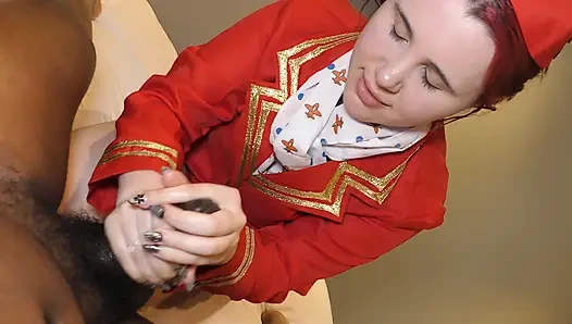 Pramugari inggris pertama kali dientot sama besar pria kulit hitam