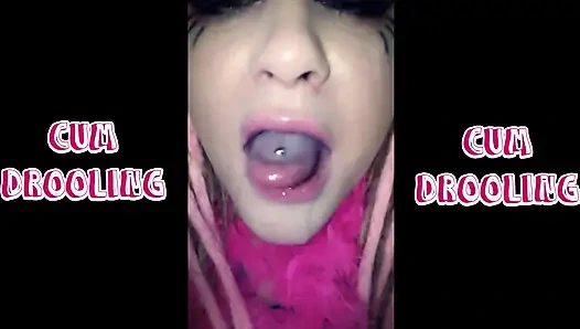 Cum Drooling with Slurping Sounds Extended.