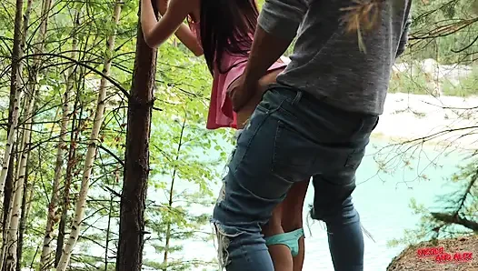 A Passerby Fucked Right by Sen. Knee in Nature. Public Fuck.