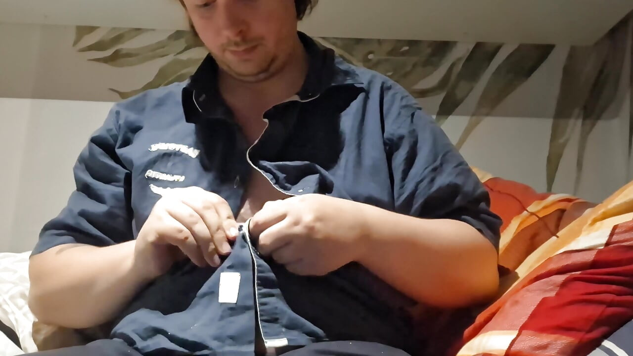 Little Fat Boy Man Jerks off and Cums